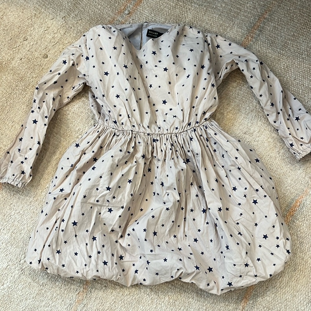 star print girls dress